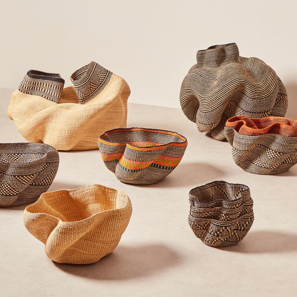 Goodee-Baba Tree-Man and Woman Basket - Color - Natural & Black