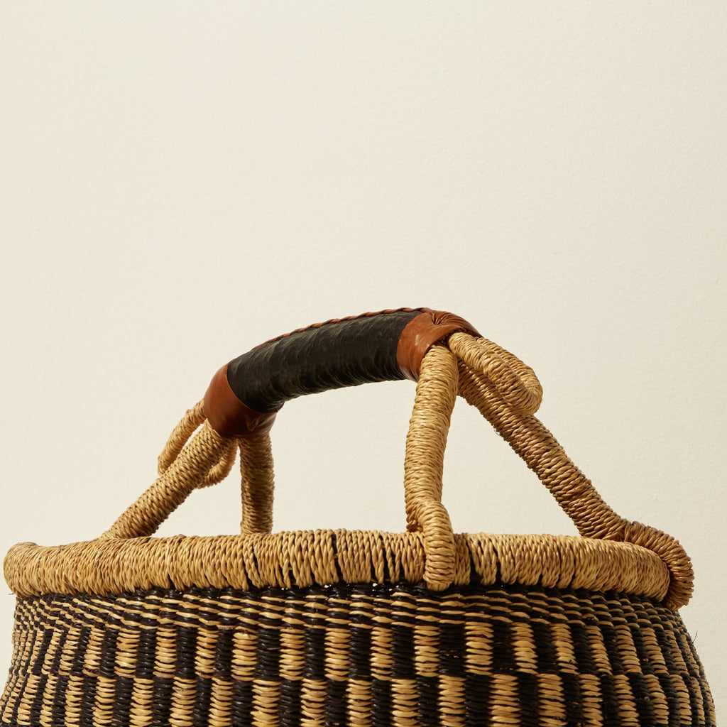 Goodee-Baba Tree-Market Basket - Color - Black & Natural