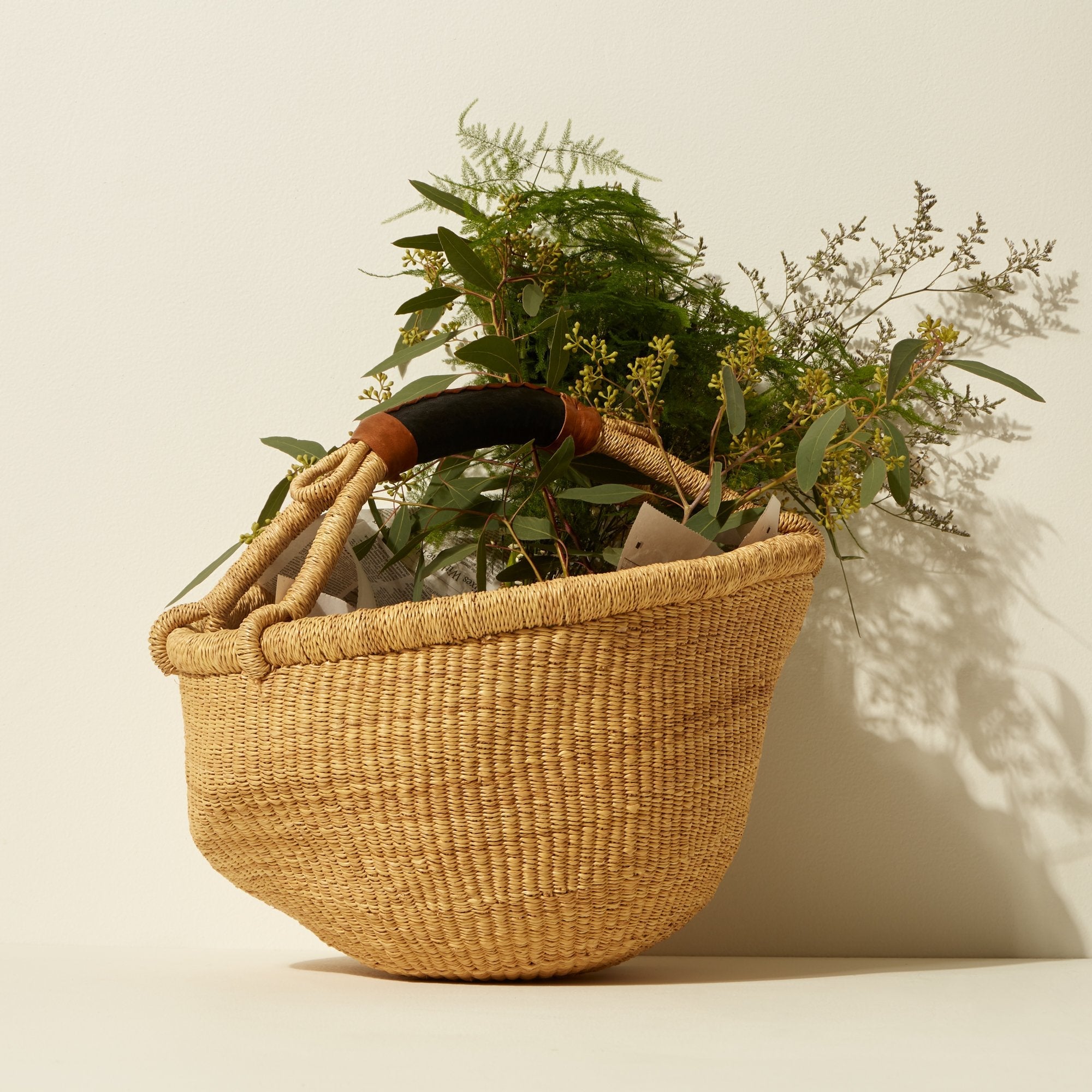 Goodee-Baba Tree-Market Basket - Color - Natural
