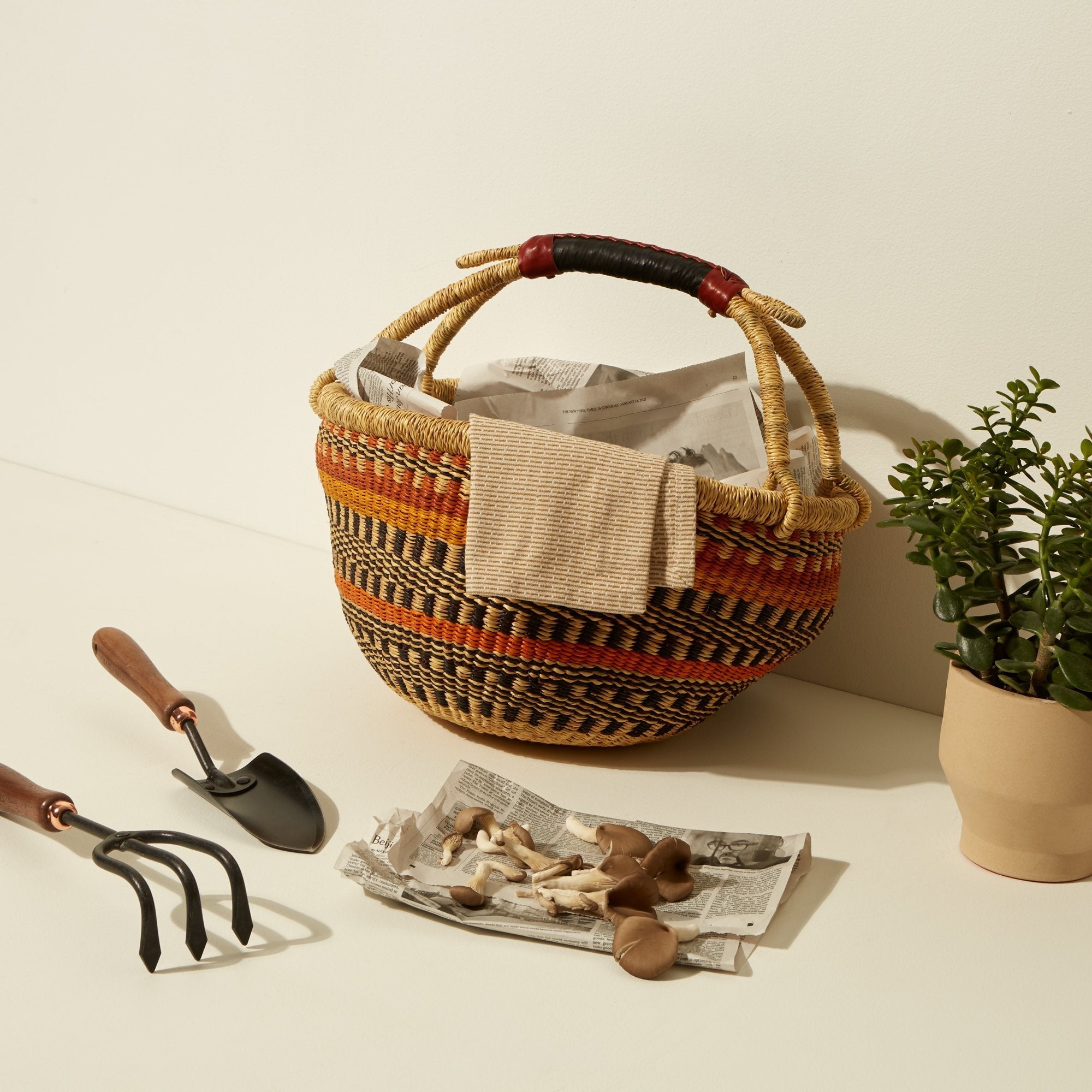 Goodee-Baba Tree-Market Basket - Color - Orange