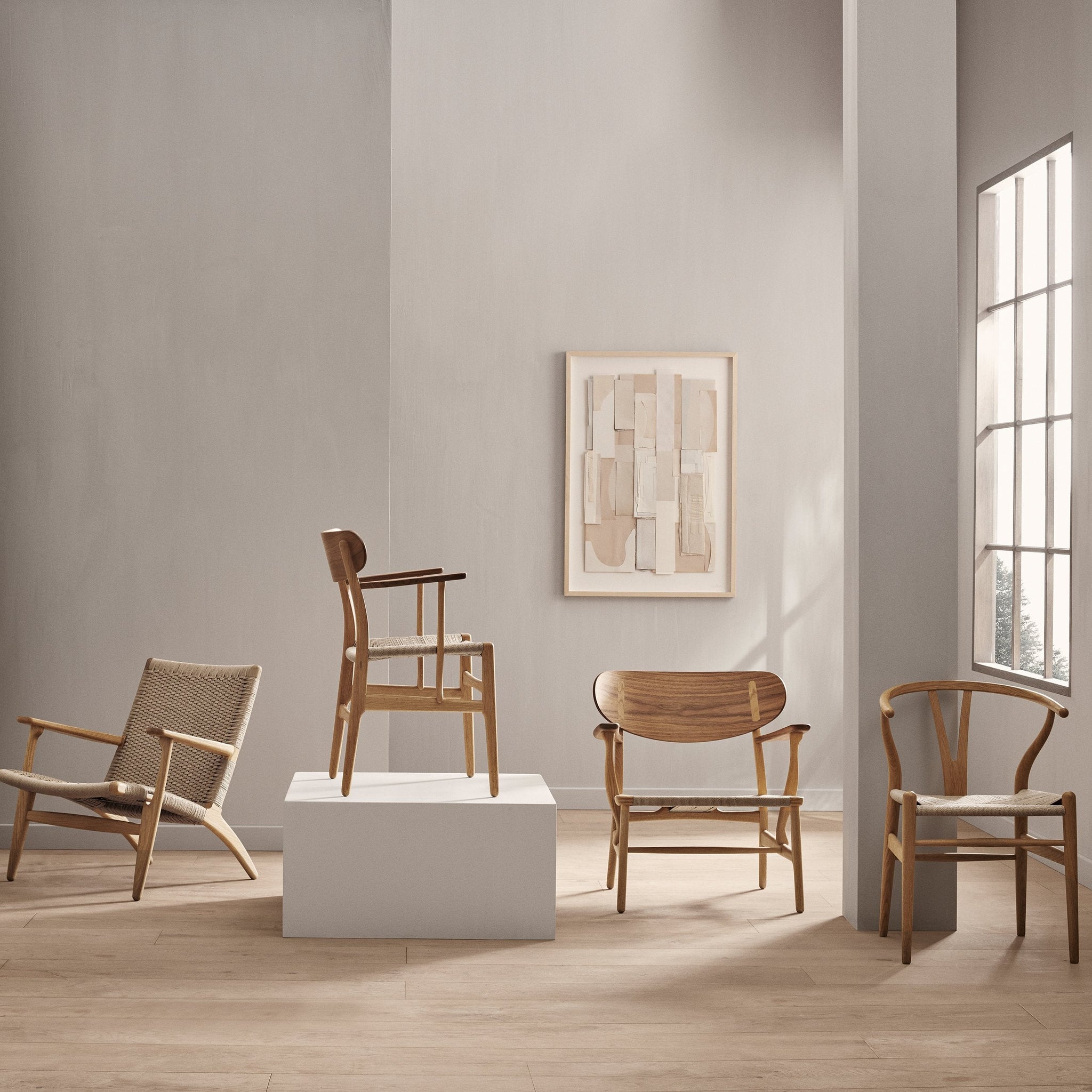 椅子 Carl Hansen & Son CH23 ch23-walnut-oak-cover-