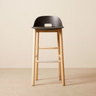 Goodee-Emeco-Alfi Barstool Low Back - Color - Dark Grey