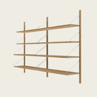 Goodee-Frama-Shelf Library Natural | Double Section - Size - 4 Shelves  