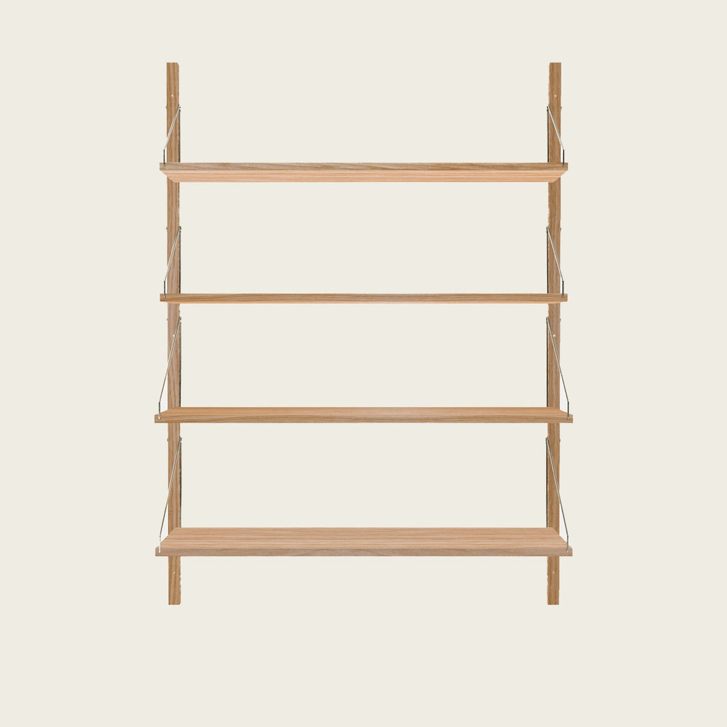 Goodee-Frama-Shelf Library Natural | Single Section - Size - 4 Shelves  