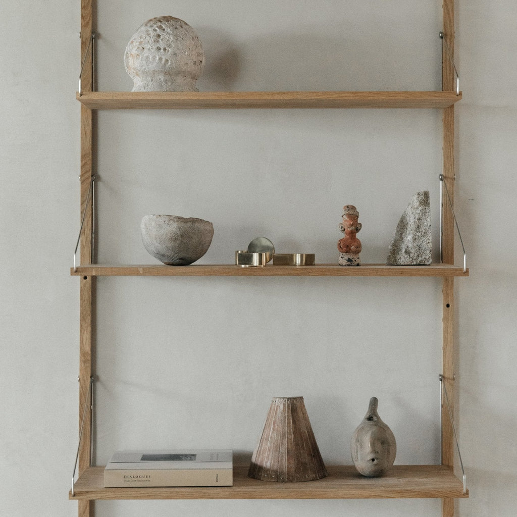 Goodee-Bibliothèque Frama-Shelf Natural | Section unique - Taille - 5 étagères  