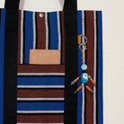 Goodee-Goodee-EFI Bassi Market Tote - Color - Blue & Rust Stripe