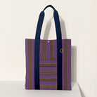 Goodee-Goodee-EFI Bassi Market Tote - Color - Mimosa & Purple Stripe