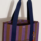 Goodee-Goodee-EFI Bassi Market Tote - Color - Mimosa & Purple Stripe