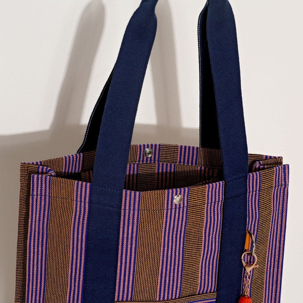 Goodee-Goodee-EFI Bassi Market Tote - Couleur - Mimosa & Purple Stripe