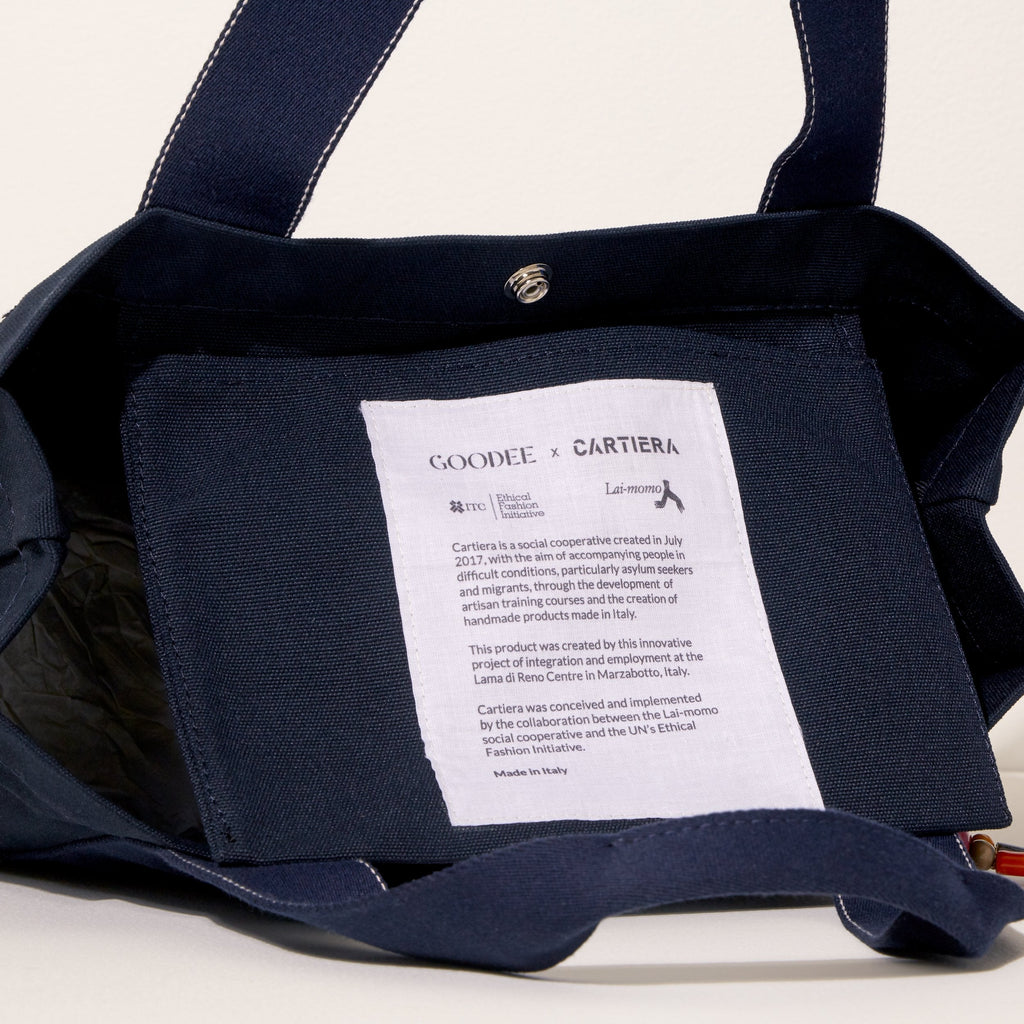 Goodee-Goodee-rPET Bassi Market Tote - Color - Navy