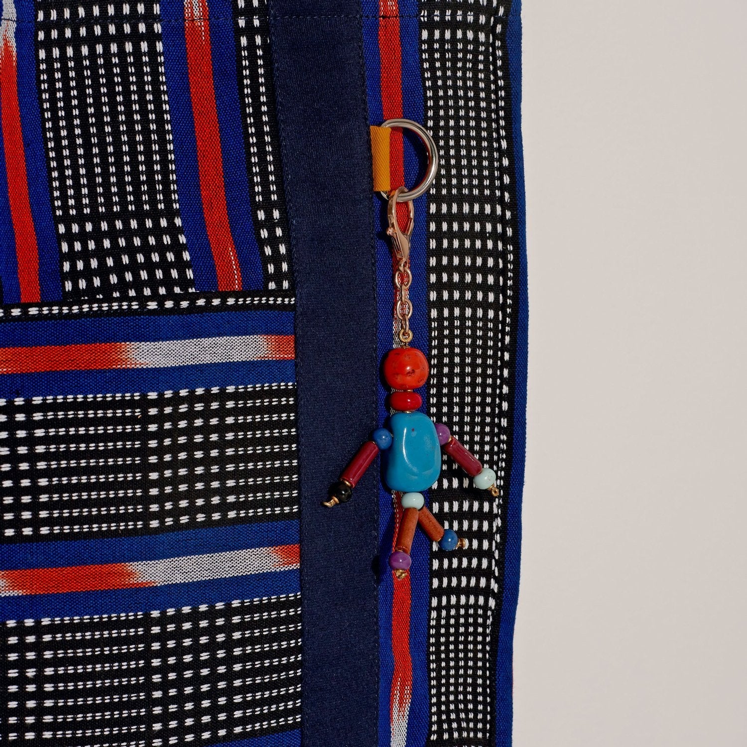Goodee-Goodee-EFI Bassi Market Tote - Color - Orange & Blue Stripe