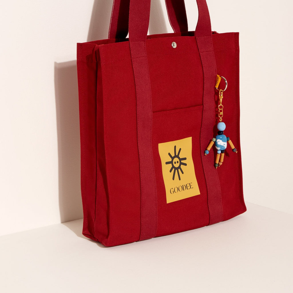 Goodee-Goodee-rPET Bassi Market Tote - Couleur - Rouge