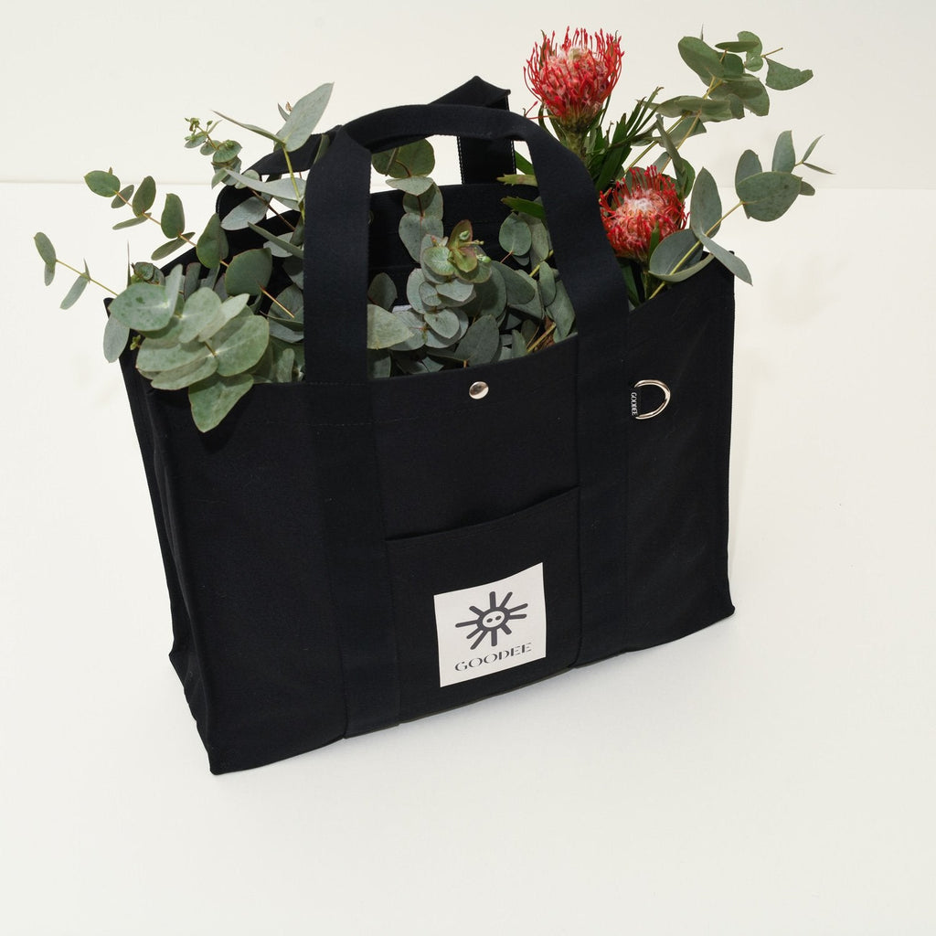 Goodee-Goodee-rPET Bassi Market Tote - Color - Black