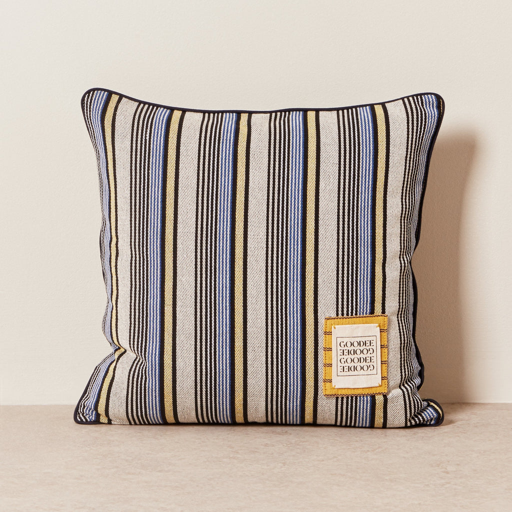 Goodee-Goodee-EFI Pillow - Color - Grey Stripe Solid
