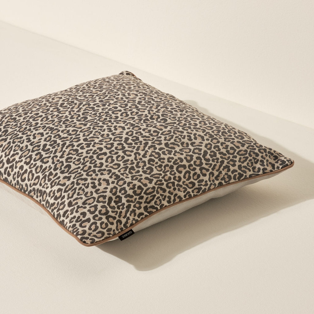 Goodee-Goodee-rPET Pillow Cover - Color - Himalayan Leopard Snow Jacquard