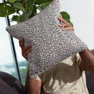 Goodee-Goodee-rPET Pillow Cover - Color - Himalayan Leopard Snow Jacquard