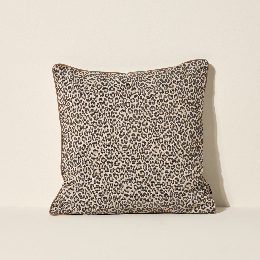 Goodee-Goodee-rPET Pillow Cover - Color - Himalayan Leopard Snow Jacquard