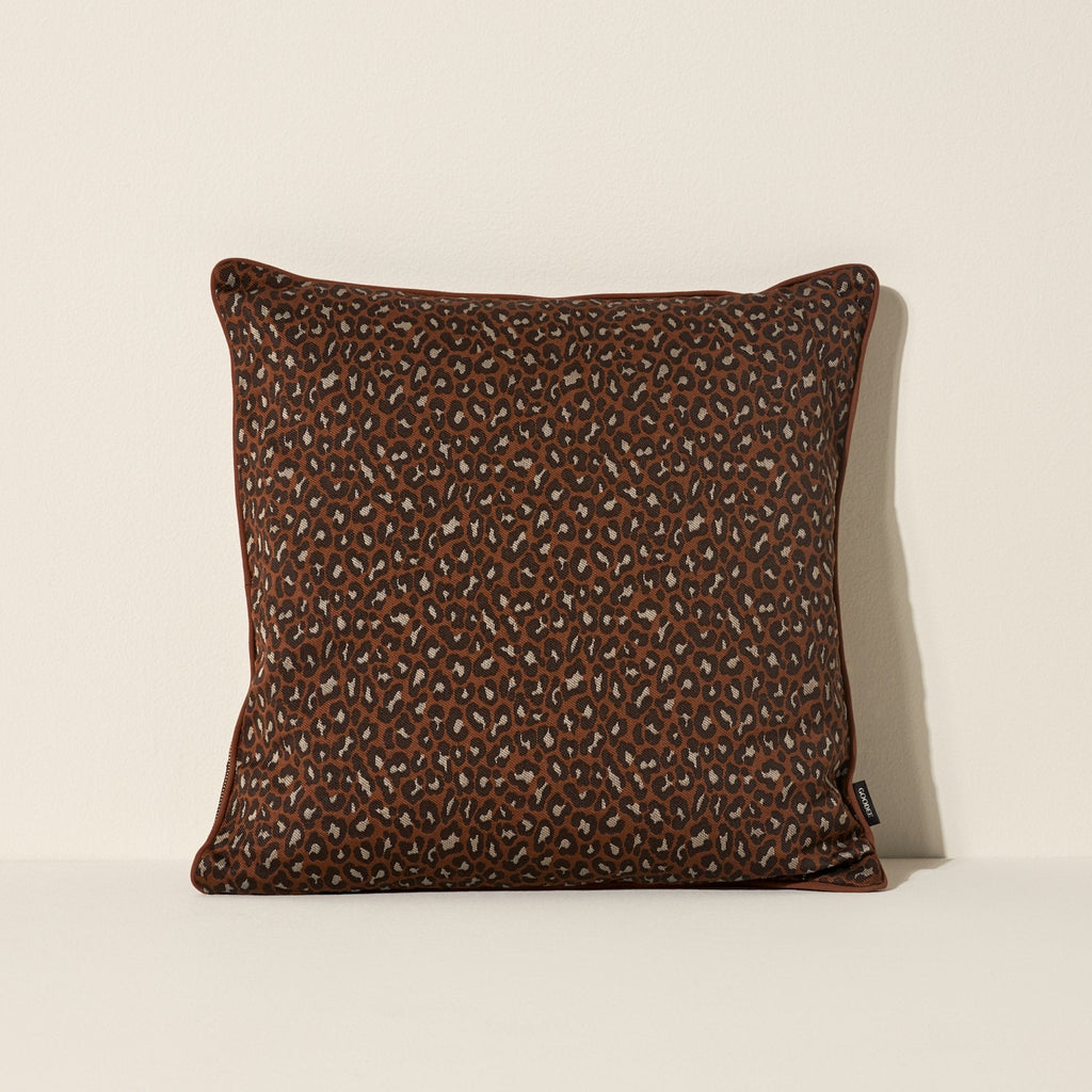 Goodee-Goodee-rPET Pillow - Color - Javan Leopard Amber Jacquard