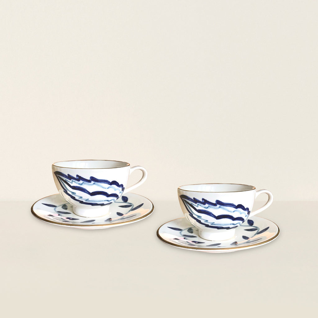 Goodee-Gunia Project-Ceramic Set Of Two Cups Indigo