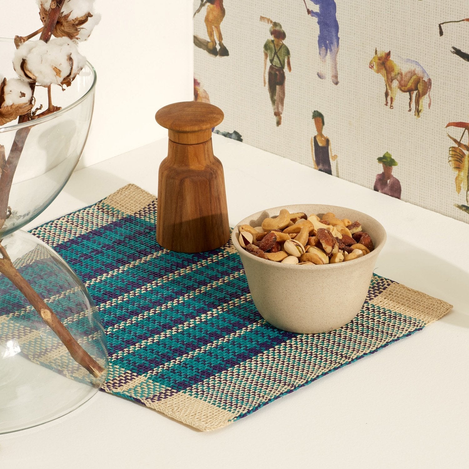 Goodee-Jipi by Ames Jipi Japa Mat, set of 6 - Color - Blue