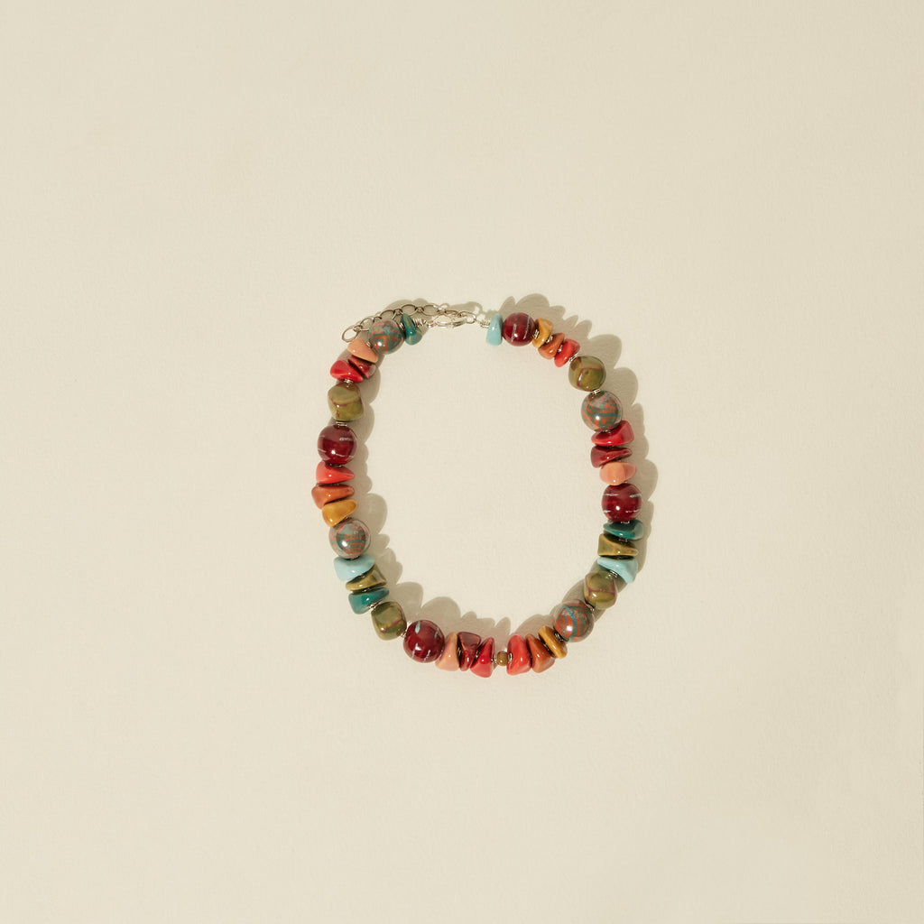 Goodee-Kazuri-Kilifi Nertherlands Pattern Necklace - Color - Nature Netherlands