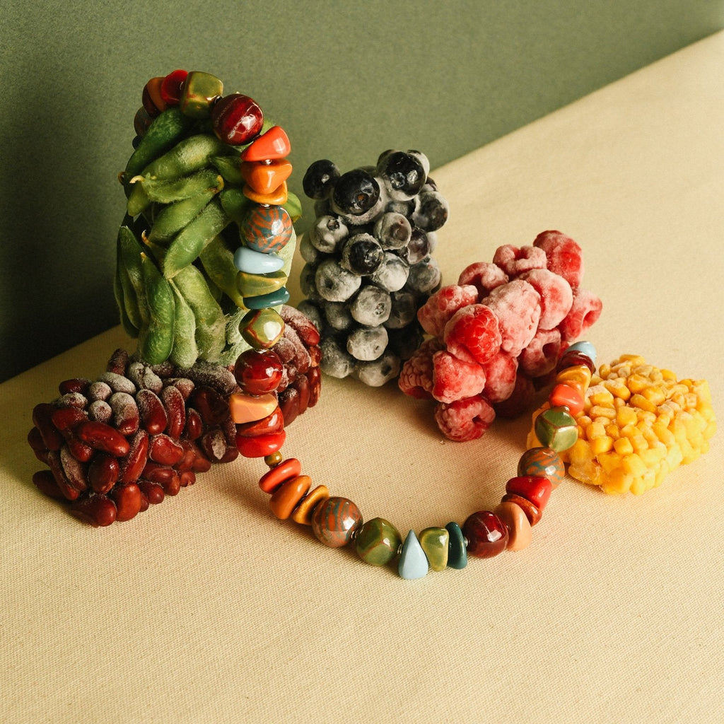 Goodee-Kazuri-Kilifi Nertherlands Pattern Necklace - Color - Nature Netherlands