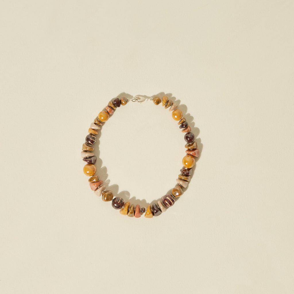 Goodee-Kazuri-Kilifi Nertherlands Pattern Necklace - Color - Sunflower