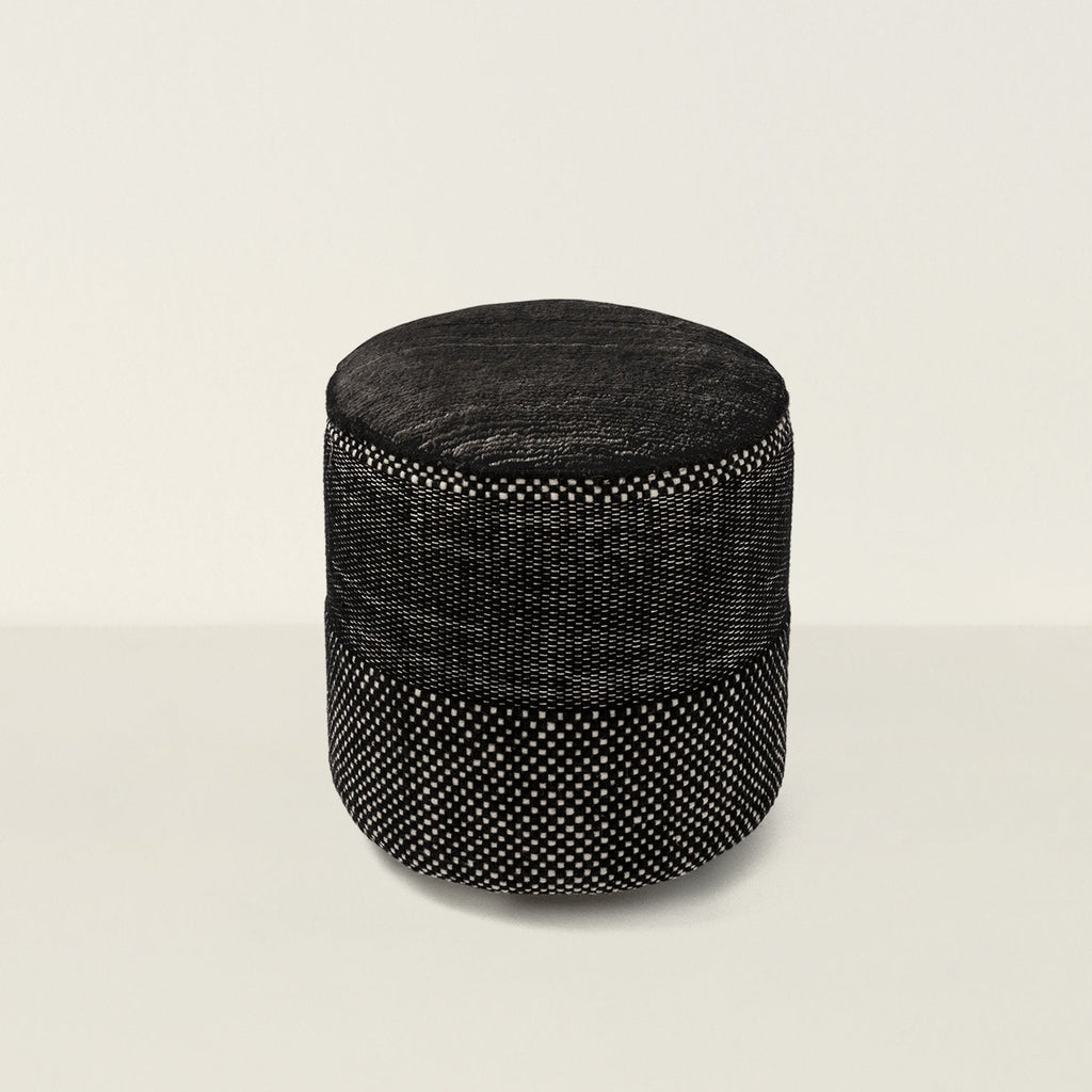 Goodee-Nanimarquina-Tres Persian Pouf - Color - Black