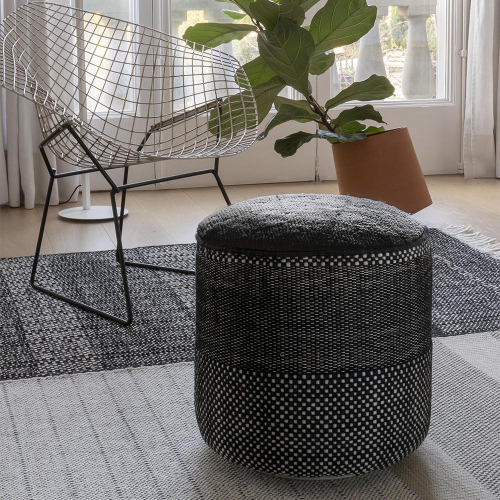 Goodee-Nanimarquina-Tres Persian Pouf - Color - Black