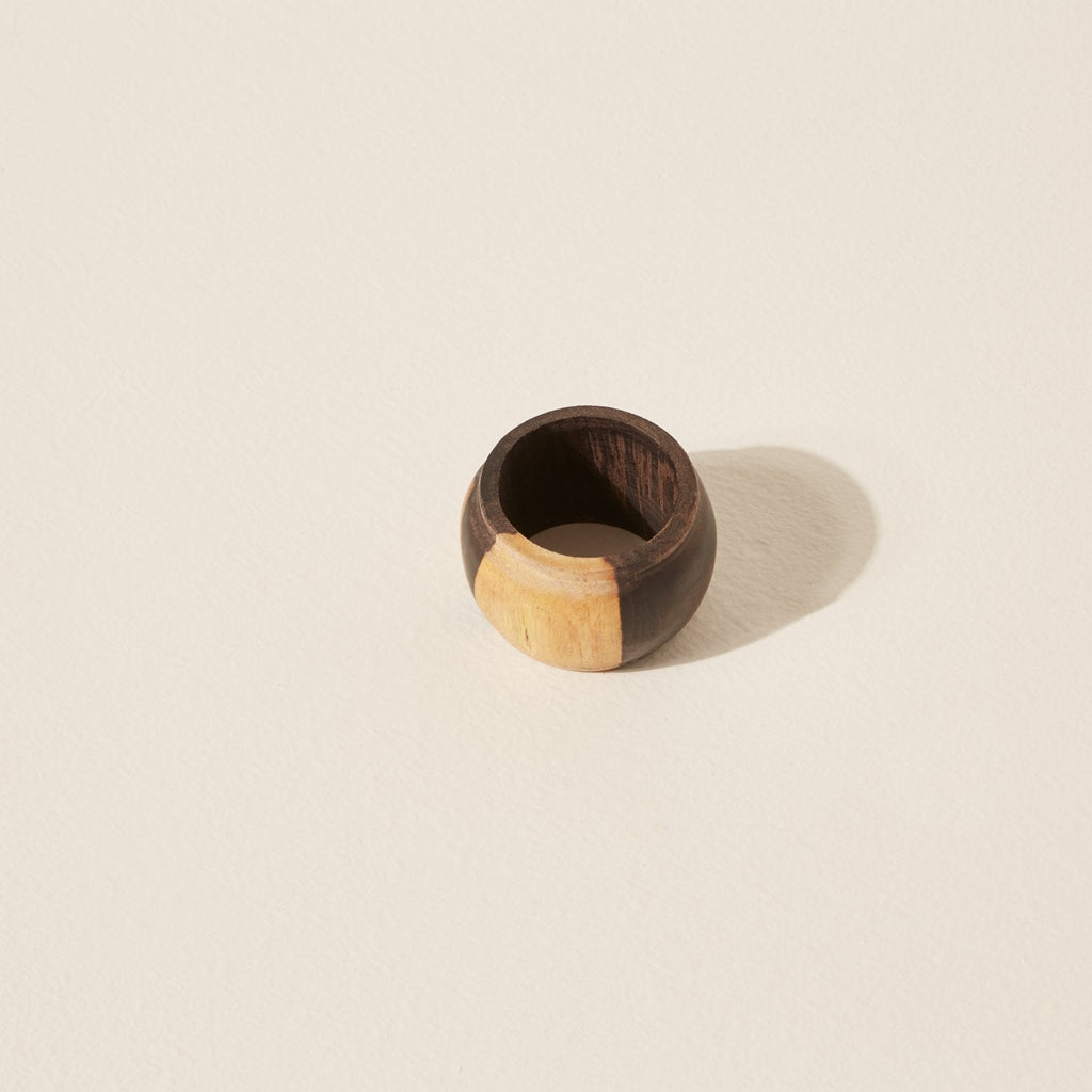 Goodee-Siafu Home Napkin Rings, set of 6 - Color - Ebony
