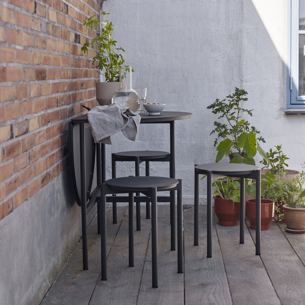 Goodee-Skagerak Tabouret de pique-nique empilable - Couleur - Noir anthracite