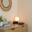 Goodee-Tala Alumina Table Lamp with Sphere IV - Color - Charcoal