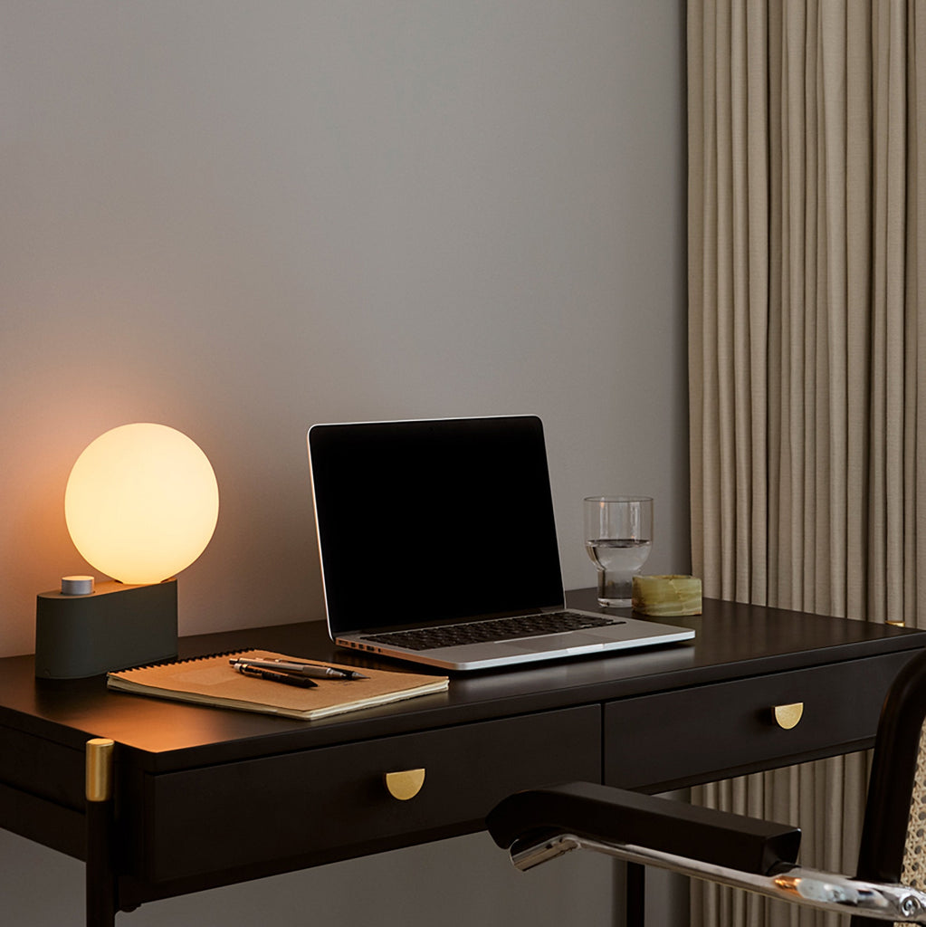Goodee-Tala Alumina Table Lamp with Sphere IV - Color - Sage