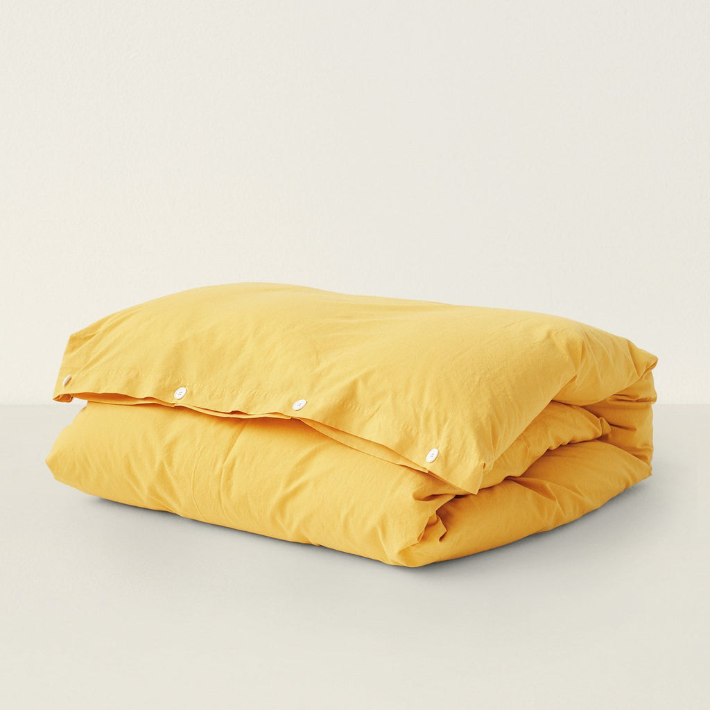 Goodee-Tekla-Duvet Cover - Color - Amber Yellow