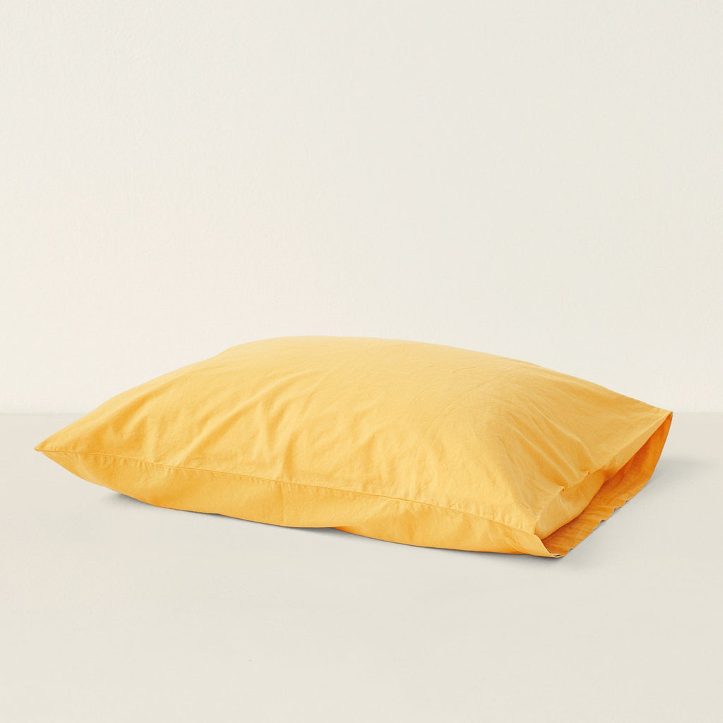 Goodee-Tekla-Pillow Sham - Color - Amber Yellow