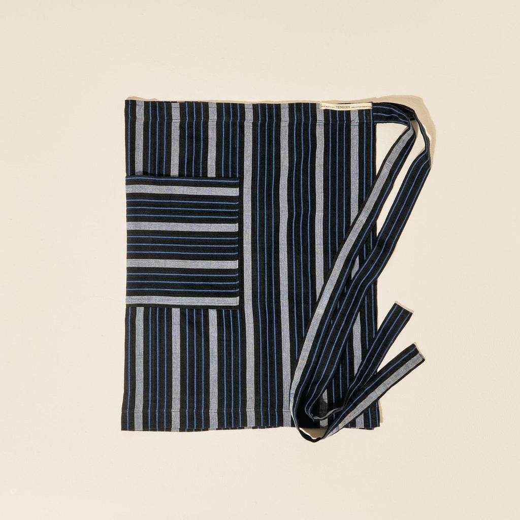 Goodee-Tensira-Half Apron - Color - Blue & Black