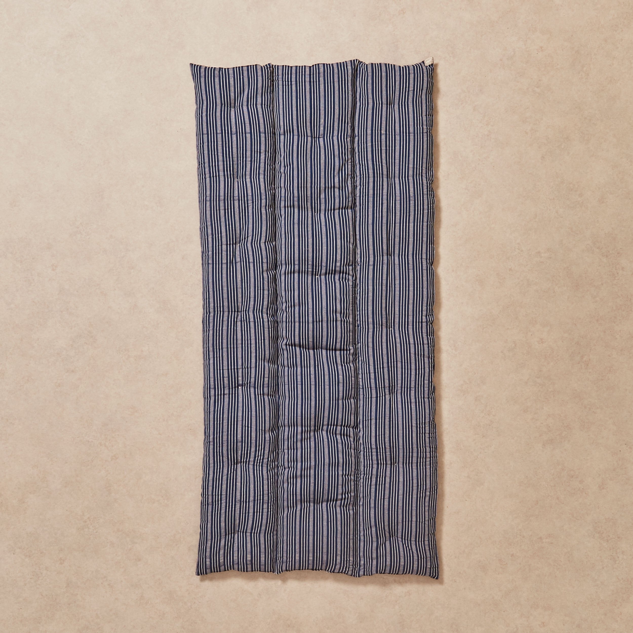 Goodee-Tensira-Kapok Mattress Bedroll - Color - Off-White & Navy Blue