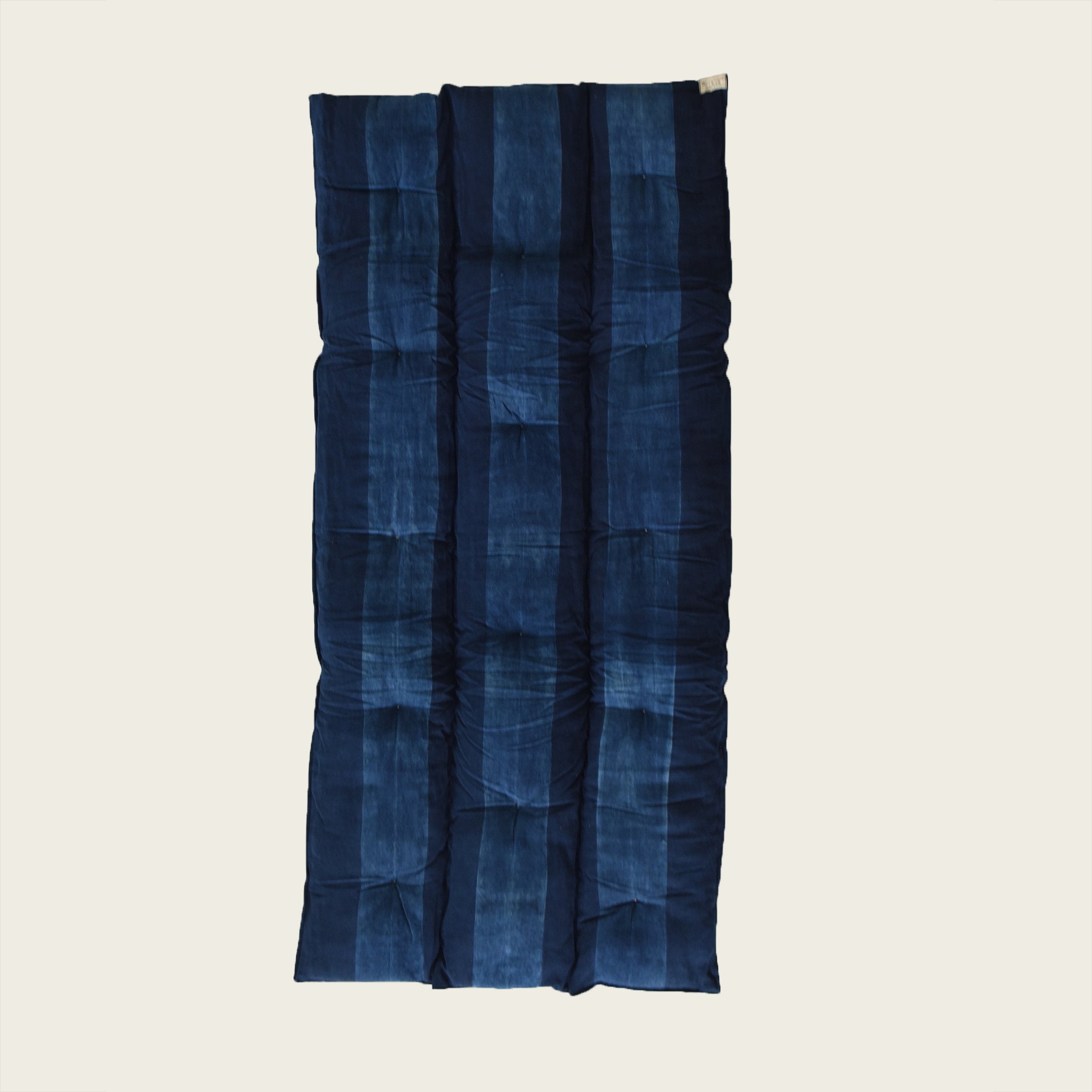 Goodee-Tensira-Kapok Mattress Topper Rectangular - Color - Indigo Tie-Dye