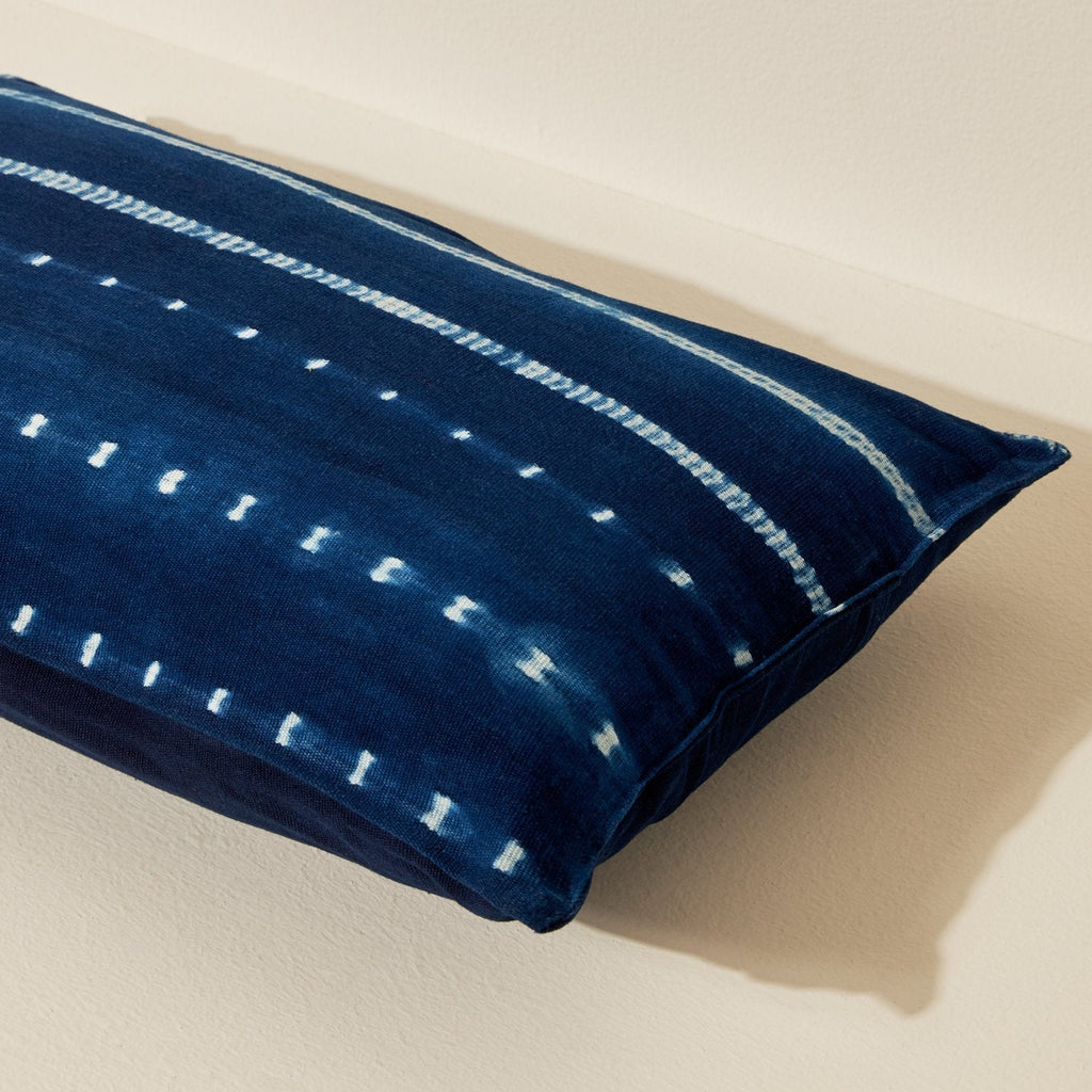 Goodee-Tensira-Mini Cushion - Color - Dark Indigo Tie-Dye
