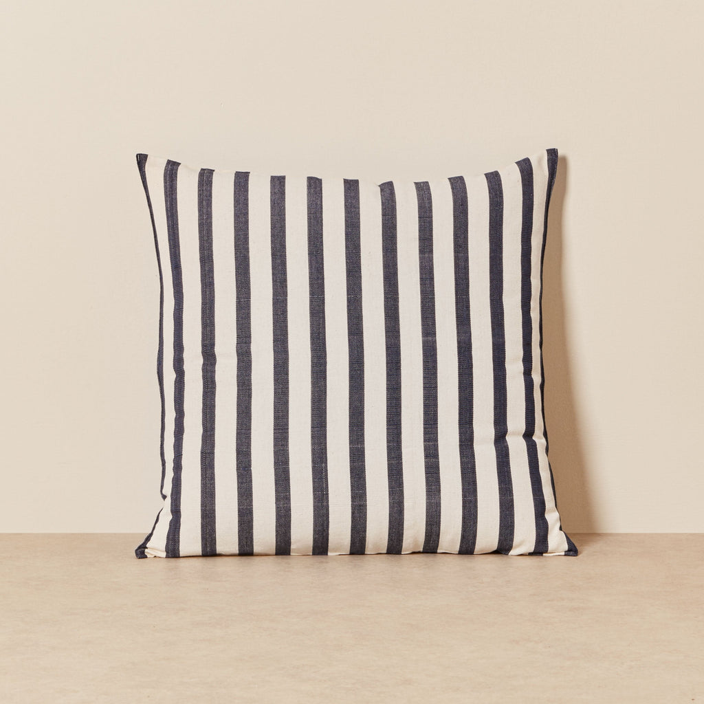 Goodee-Tensira-Square Cushion - Color - Navy Blue & Off-White