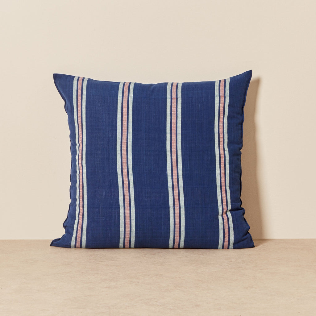 Goodee-Tensira-Square Cushion - Color - Red Aqua & Navy Blue