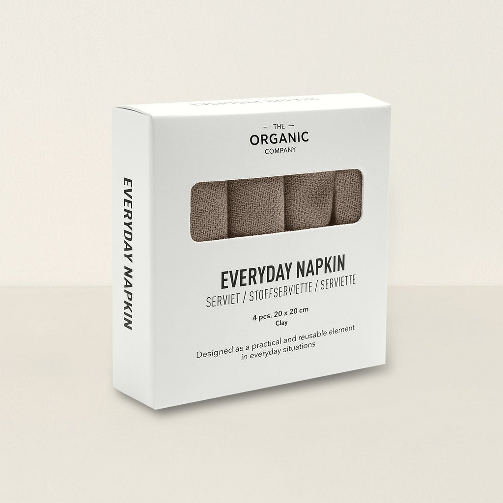 Goodee-The Organic Company-Everyday Napkin, set of 4 - Color - Clay