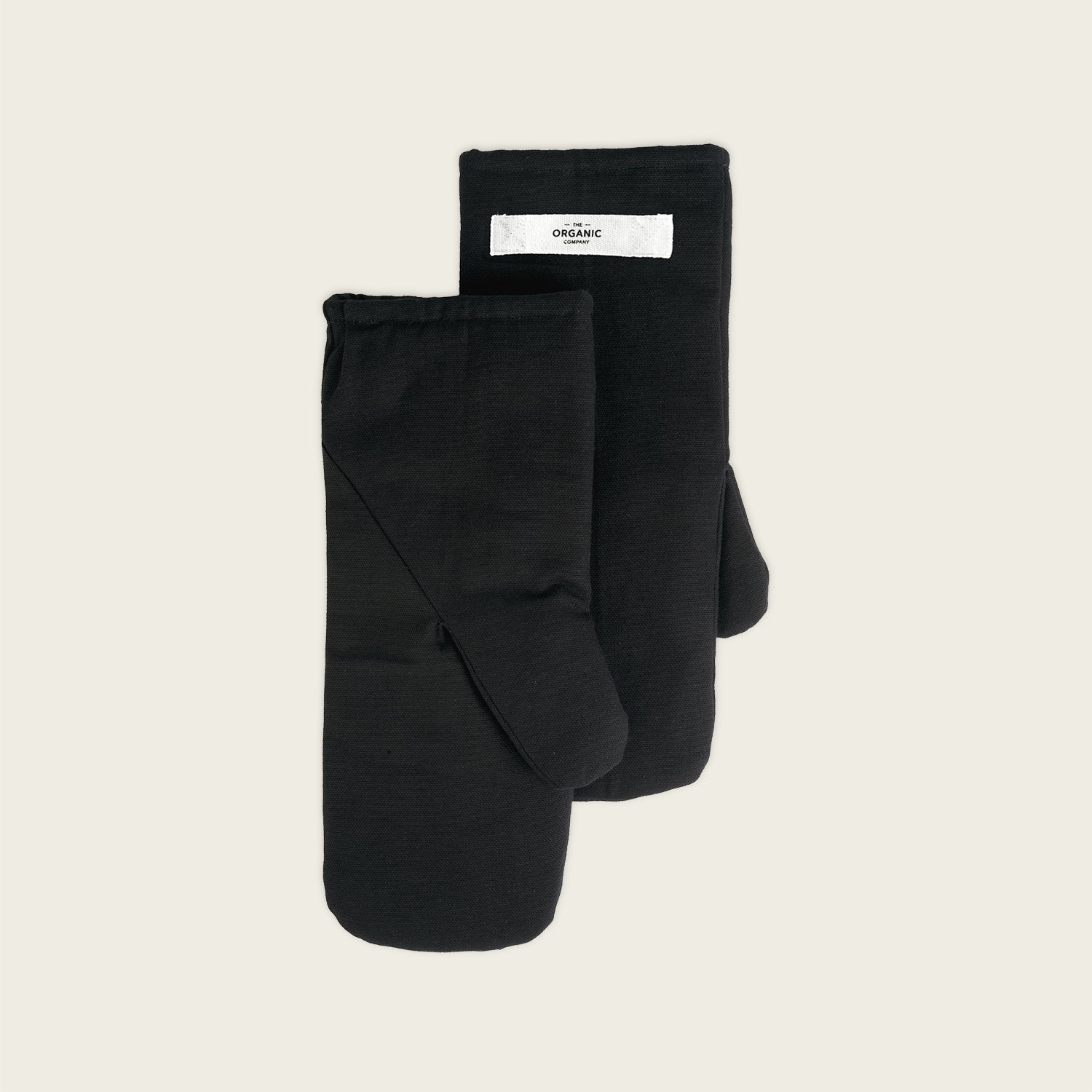 The Organic Company Oven Mitts Pair - Black Large