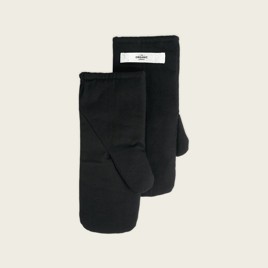 Goodee-The Organic Company-Oven Mitts Pair - Color - Black - Size - Medium