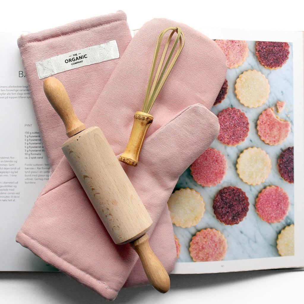 Goodee-The Organic Company-Oven Mitts Pair - Color - Pale Rose - Size - Medium