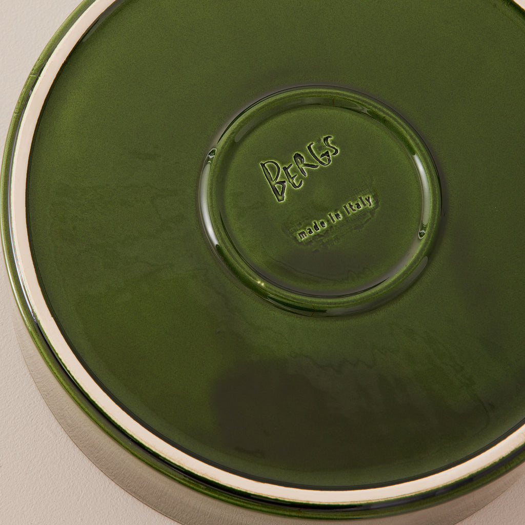 Goodee-Berg's Potter-Hoff Saucer 30 - Color - Emerald Glazed