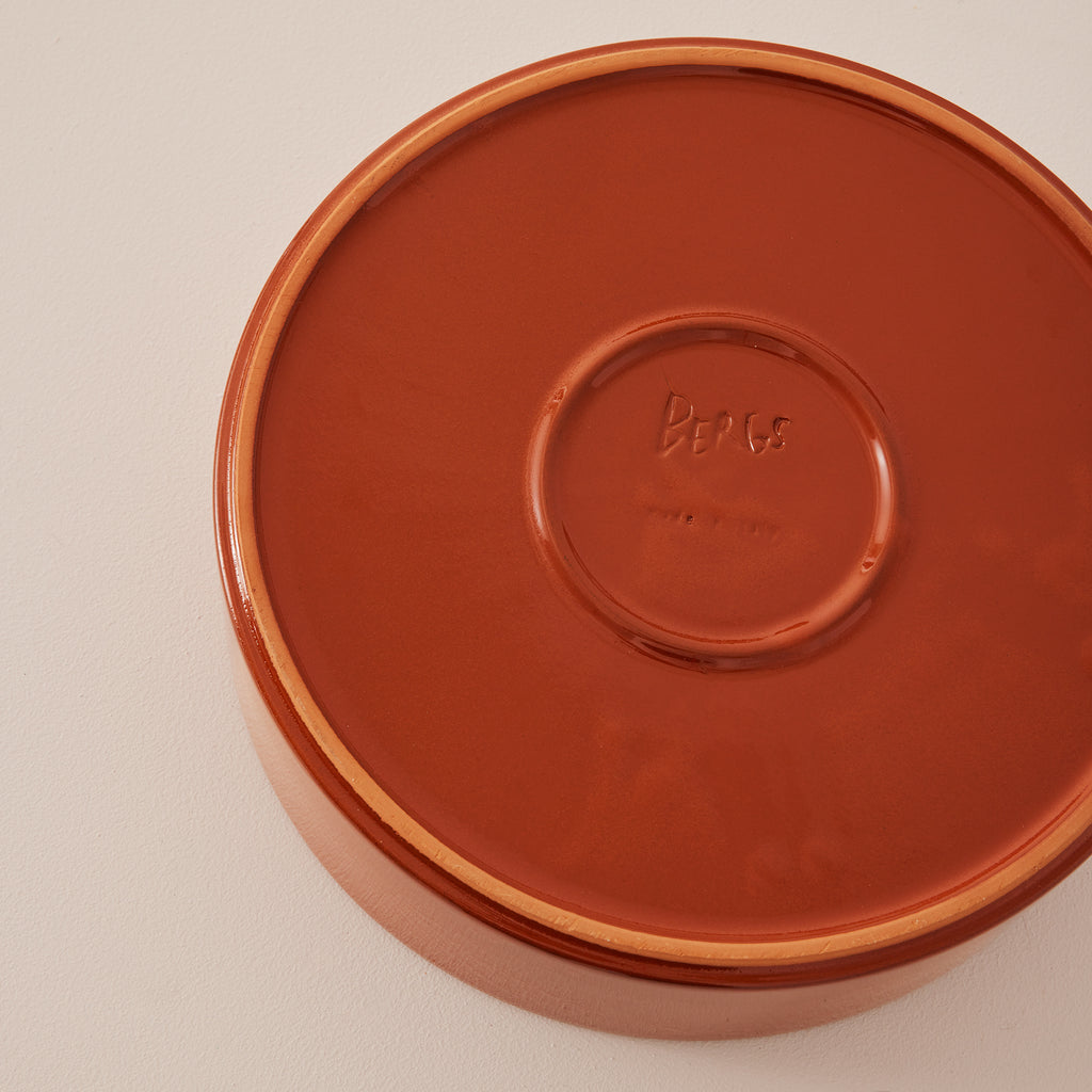 Goodee-Bergs Potter-Hoff Saucer 30 - Color - Rust Glazed