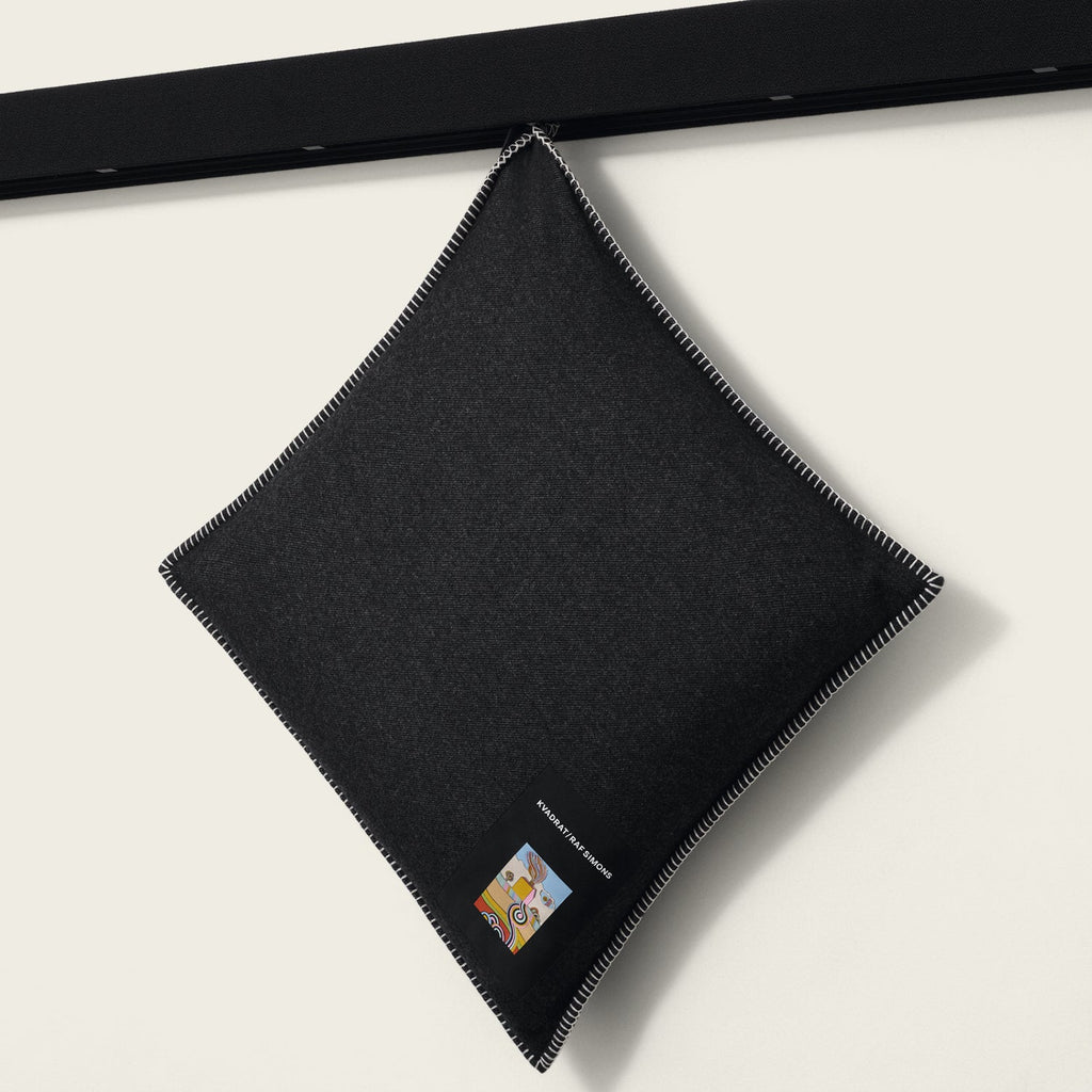 Goodee-Kvadrat/Raf Simons-Lambswool Cushion - Color - Black