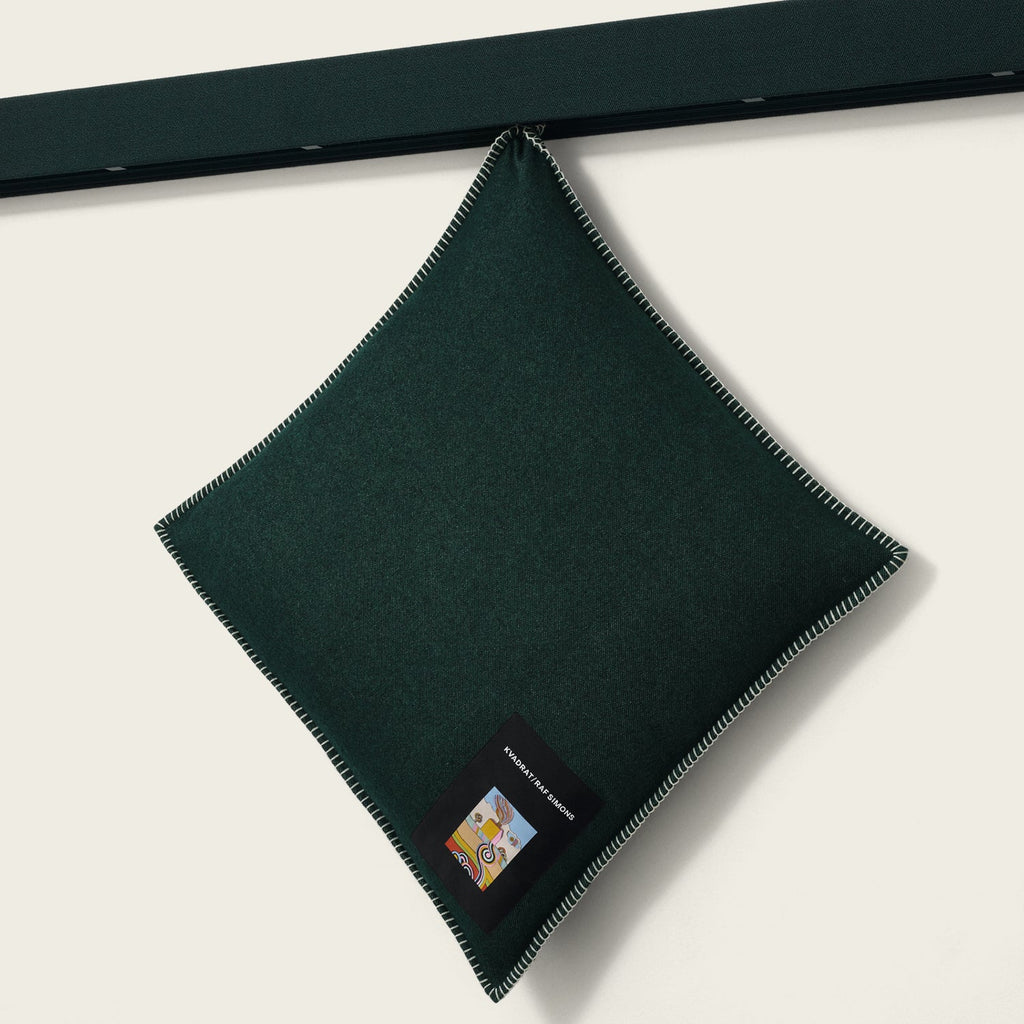 Goodee-Kvadrat/Raf Simons-Lambswool Cushion - Color - Dark Green