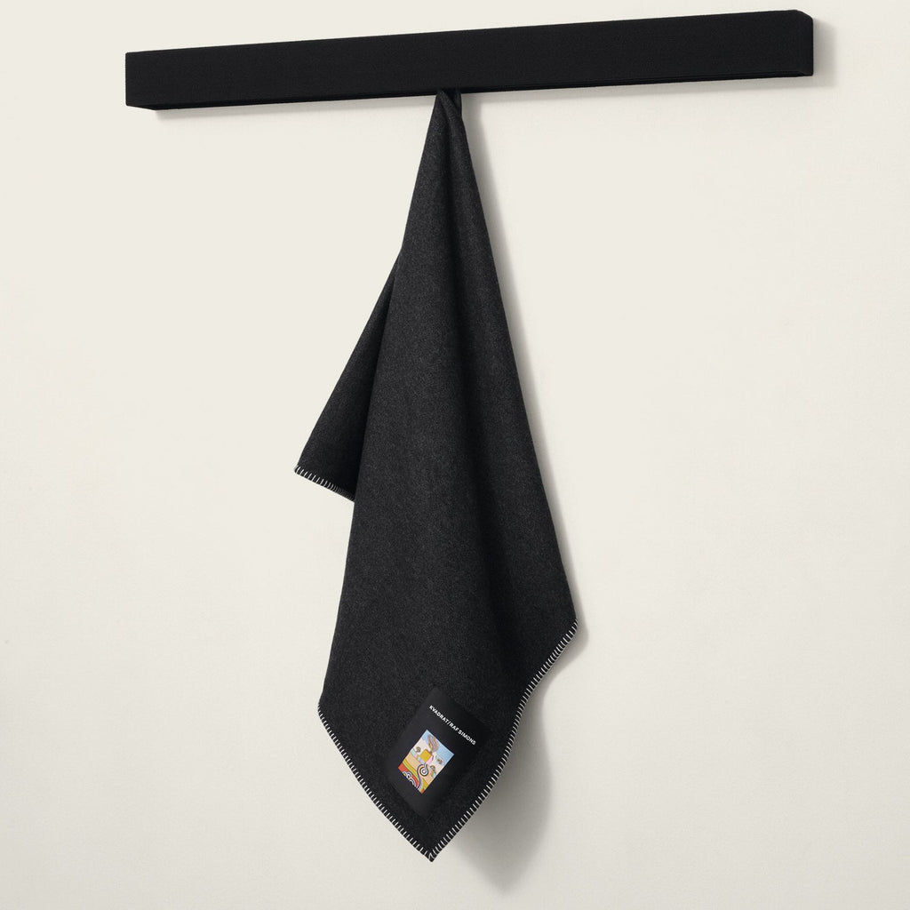 Goodee-Kvadrat/Raf Simons-Lambswool Throw - Color - Black